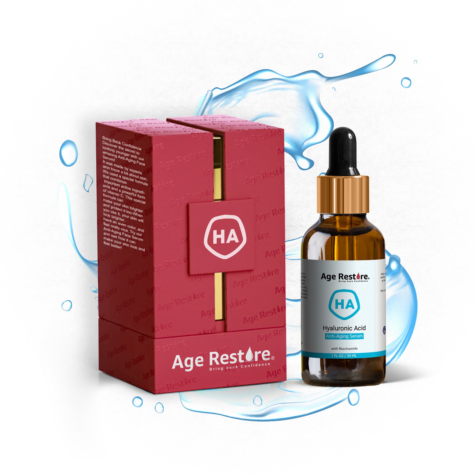 Hyaluronic acid face serum