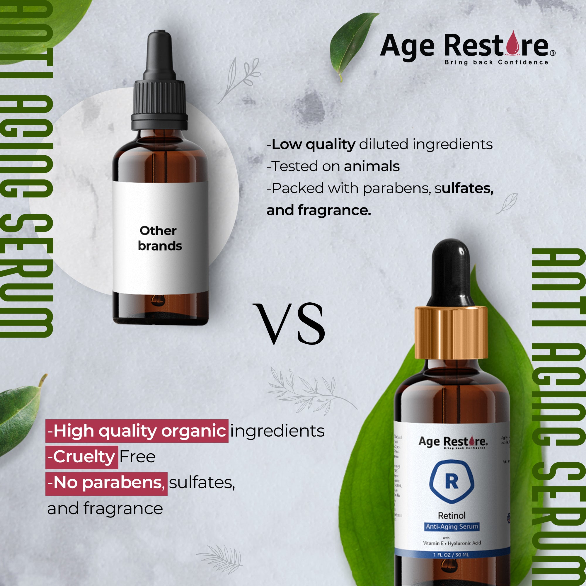 cruelty free retinol face serum