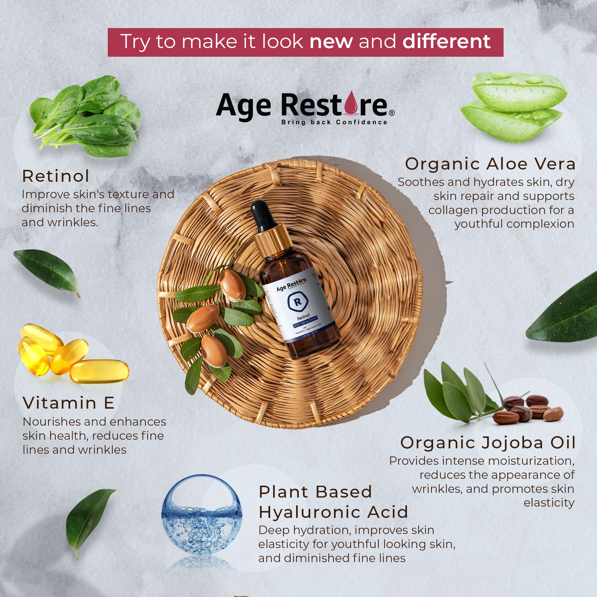 Retinol face serum ingredients